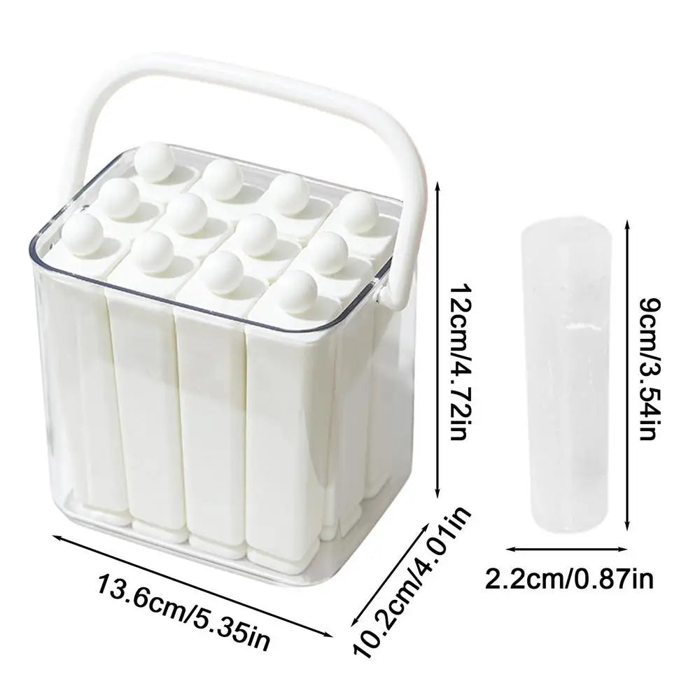 Ice Mold for Champagne Bottle Reusable Stackable Mould with Lid Silicone Freezer Ice Molds for Water Bottle Iced Coffee Qme CN L