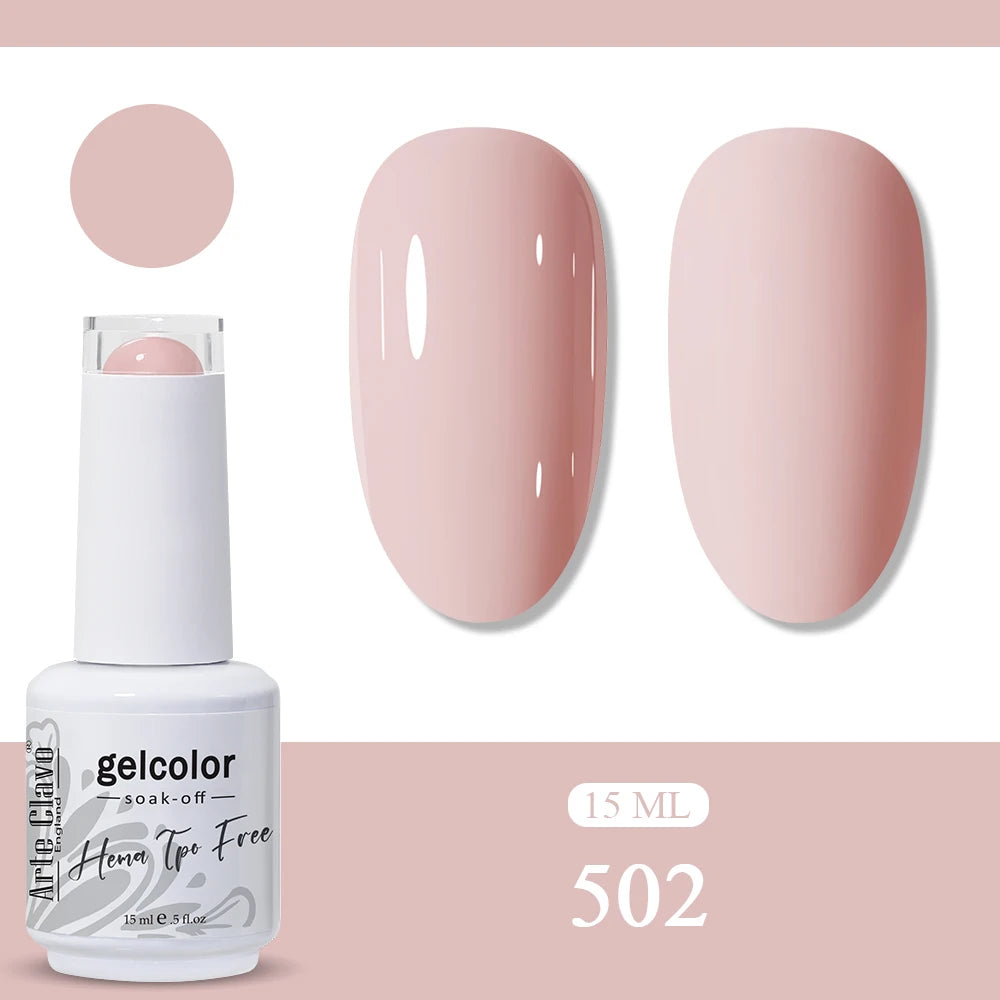 Arte Clavo Glitter Gel Nail Polish HEMA TPO Sliver Champagne