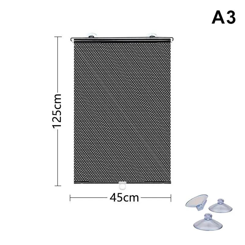 Portable Retractable Roller Shade With Suction Cups Sun Protection And Heat Insulation Perfect For Home Windows And Car Use Qme A3