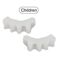 2 Soft Reusable Elastic Toe Separator Comfort Foot Spacer Pad Adult Qme White Adult 2pcs