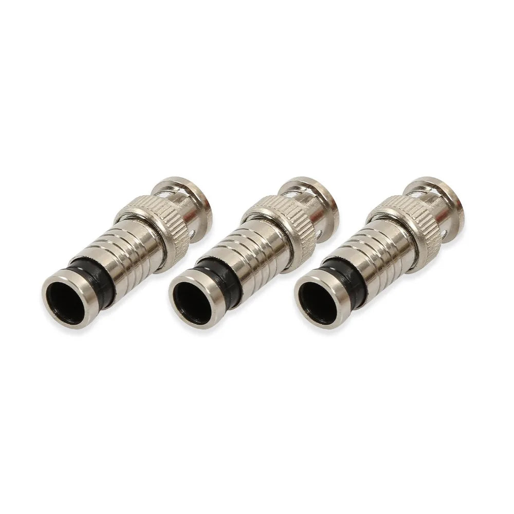 20pcs Hot Selling 10PCS/lot BNC Connector Compression Connector Jack for Coaxial RG59 Cable CCTV Camera Accessories Qme