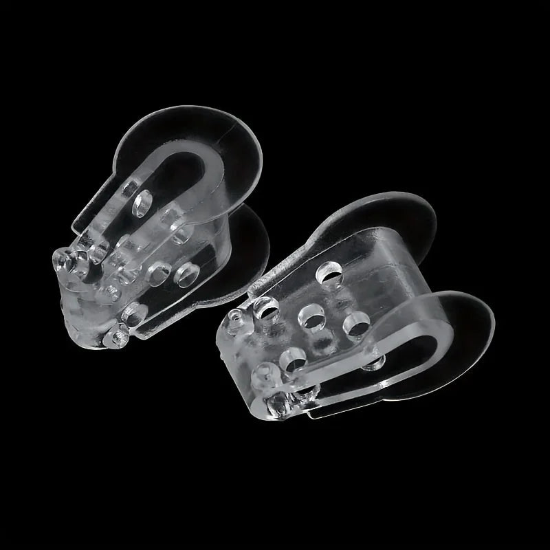 Anti-Friction Toe Separators/Pads - Breathable And Comfortable, Designed Specifically for Foot Care Qme Transparent 2pcs