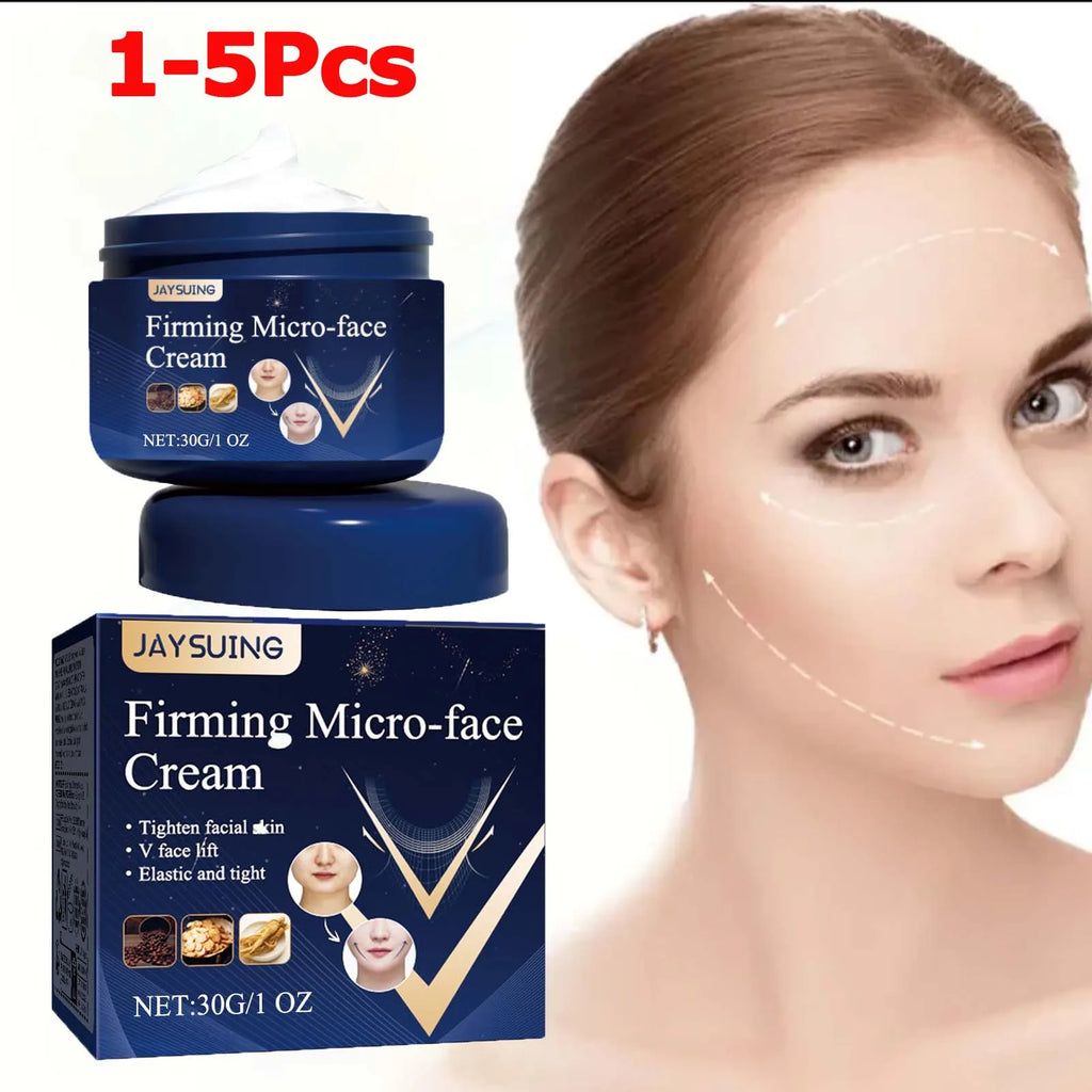V-Shape Slimming Cream Tighten Mandibular Line Double Chin Lift Firming Face Fat Burning Massage V Face Cream Facial Skin Care Qme