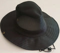 Men's Wide Brim Knight Sun Hat Monochrome Matte Outdoor Fisherman Cap Qme black