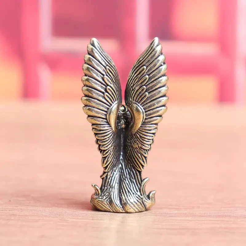 1Pcs Home Decor Ornament Brass Goddess Guardian Angel Small Statue Characters Miniatures Figurines Desk Decoration Crafts Qme