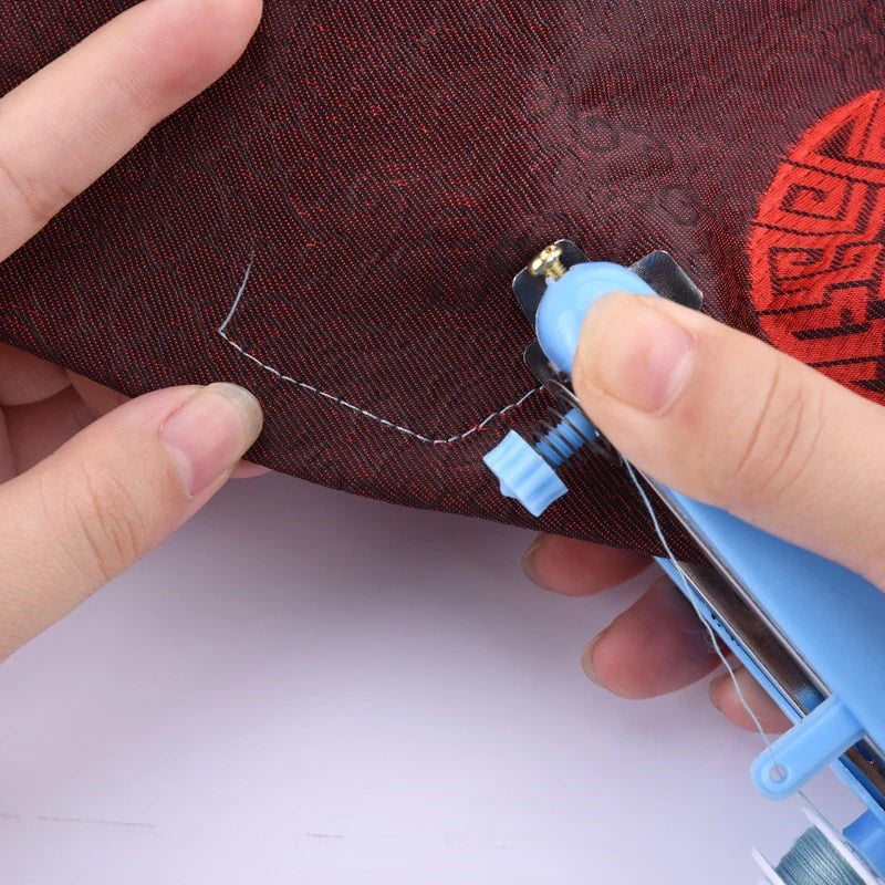 Random Mini Sewing Machine Needlework Cordless Handheld Clothes Qme