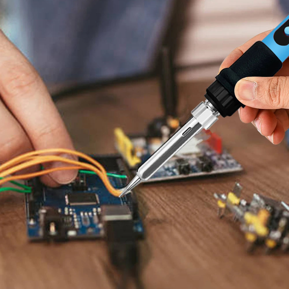 Soldering Iron Adjustable Temperature 80W LCD Solder Welding Tools Qme