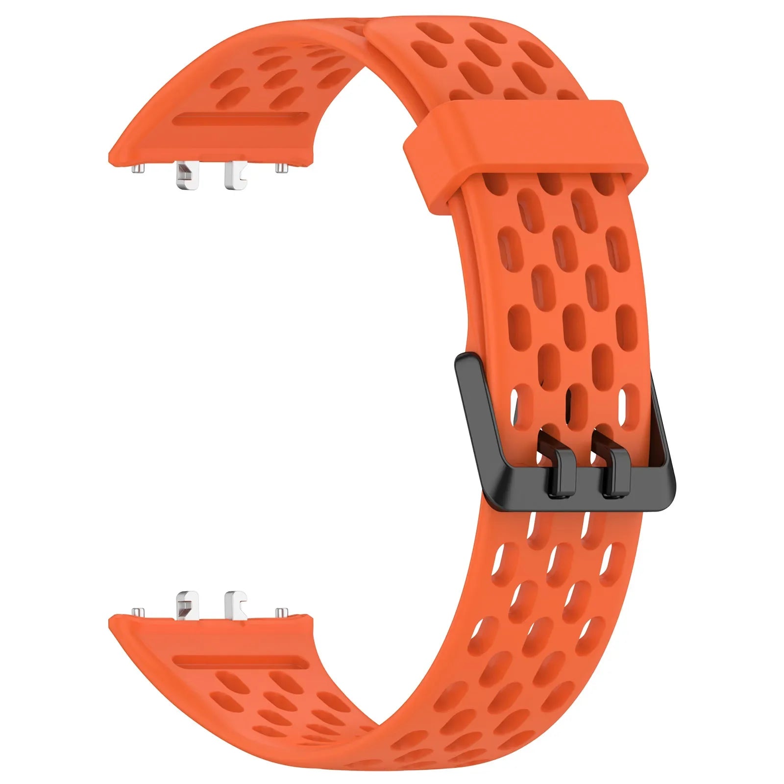 Breathable Straps for Samsung Galaxy FIT 3 Silicone Band Women Men Soft Sport Band for Samsung Smartwatch FIT3 Wriatband Qme Orange Samsung Galaxy Fit3