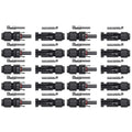 10 Pairs Solar Connector MC4 1000V Solar Plug 30A for PV Cable Connection UV Resistant IP67 Male Female Connector Qme 10pairs