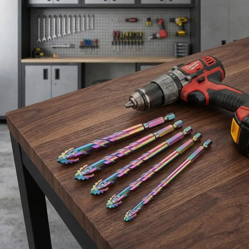 Tiles Concrete Metal Ceramics Drill Bits Tools 6- Four-edge Serrated Qme