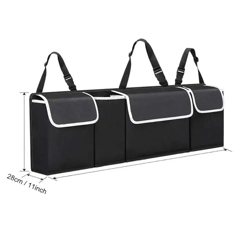 Capacity Car Trunk Organizer Oxford Backseat Storage Bag Multi-use Qme 1