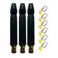 High Pressure Powerful Flushing Nozzles Adjustable Pressure Washer Garden Sprinkler Multipropose Household Water Gun Accessories Qme B One Size