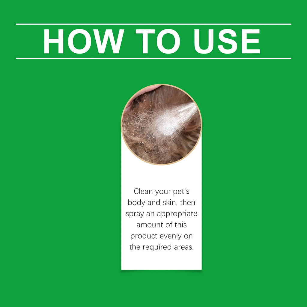 Pet Skin Care Spray Relieving Itching Reduce Redness Repairing Dryness Skin Long Lasting Moisturizing Pet Wound Skin Care Spray Qme
