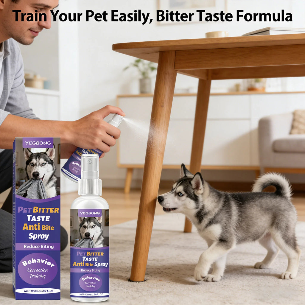 Pets Anti Chewing Spray Behavior Correction Reduce Biting & Chewing Habits Protect Furniture Emit Bitter Taste Training Supplies Qme