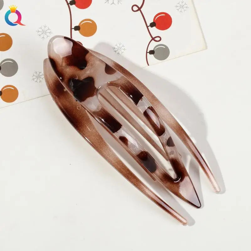 Fashion Acrylic Hairpin Duckbill Hair Claw Crab Barrette Clip Women Qme A3