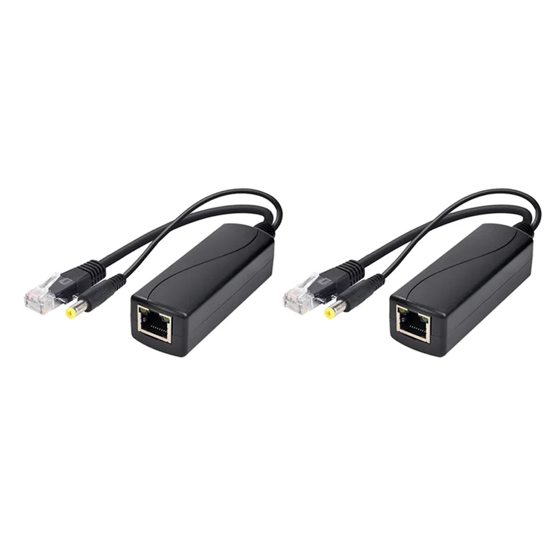 A02F-2X 100M Poe Splitter 12V 1A IEEE 802.3Af 1.5KV Isolation Protection For Home Network Office Network Qme