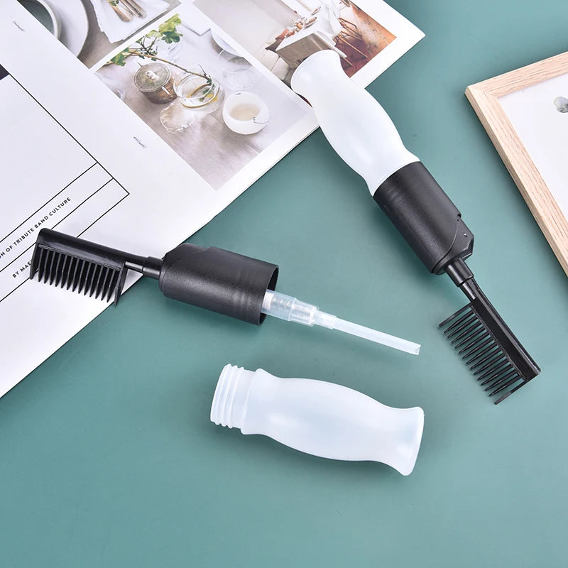 Hair Colouring Comb Professional Empty Dye Bottle Applicator Brush Qme