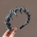 Elegant Temperament Rhinestone Design Hairband Women Daily Wear Qme A4