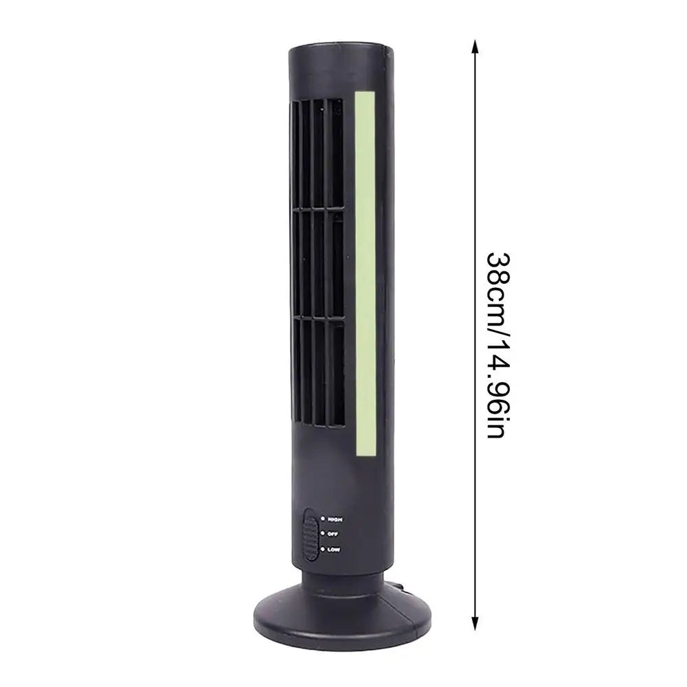 Bladeless Fan Powerful Low Noise Space Saving Blower Plug-in Tower Qme China Mainland Black