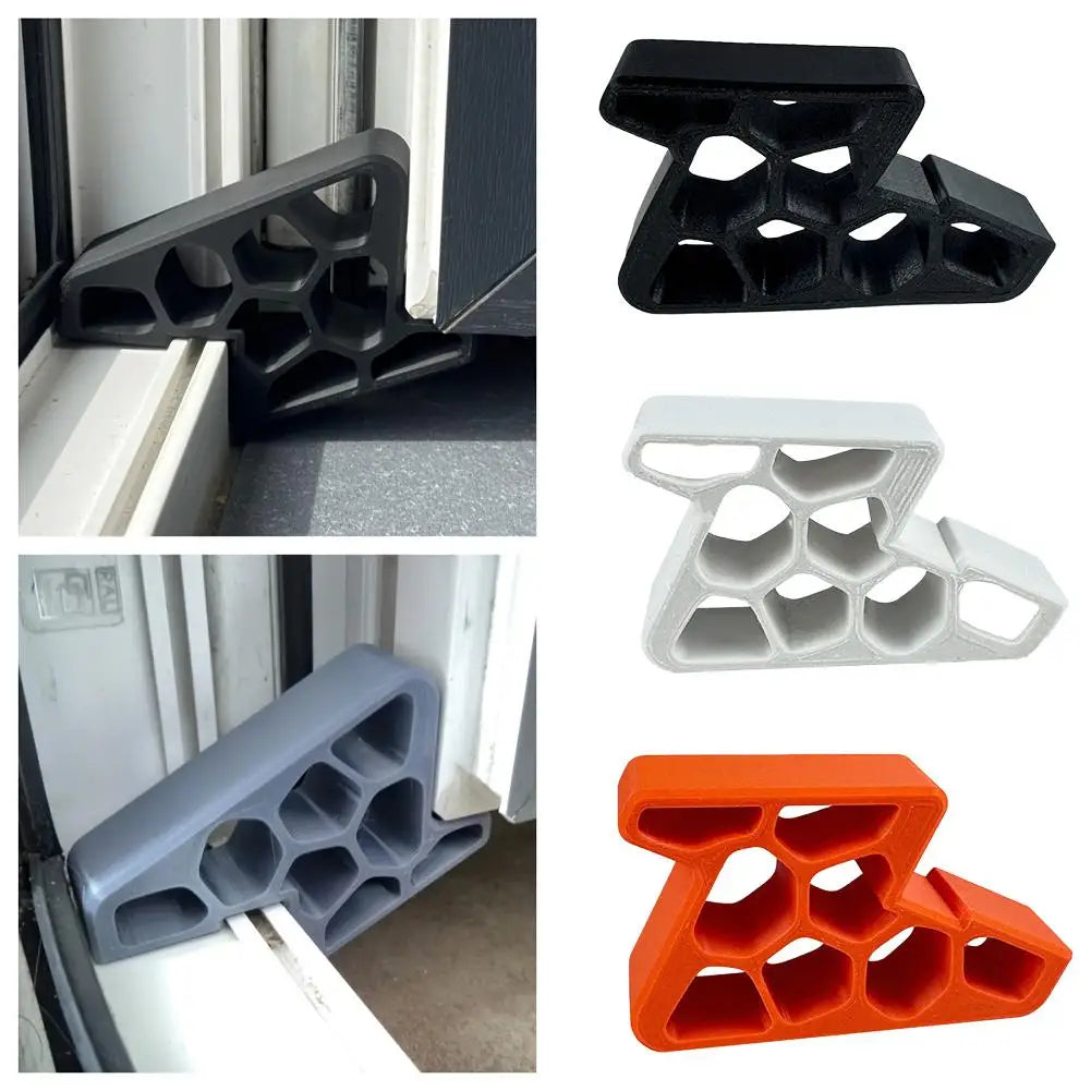 Heavy-Duty Window Door Stop Wedge Non-slip Balcony Door with Track Lock Stopper Easy To Install Remove Doors Anti-wind Holder Qme