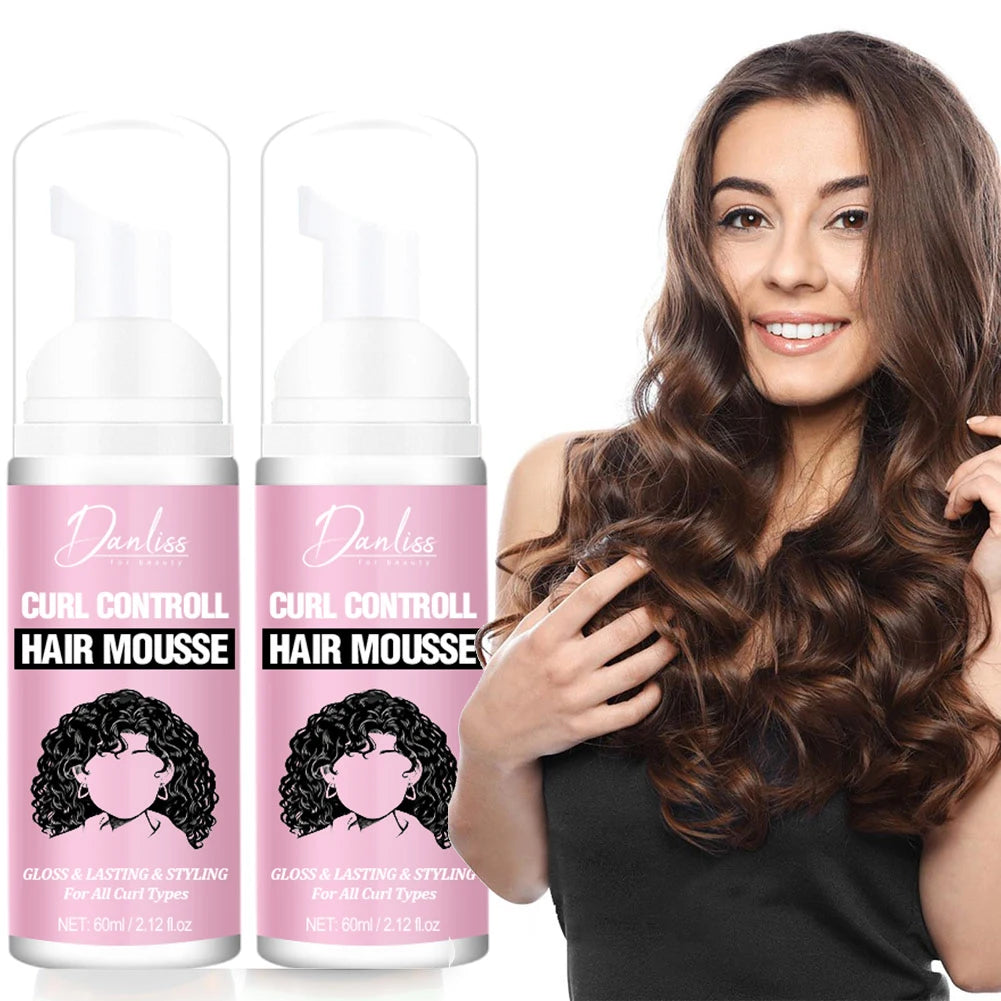 1 Curl Defining Mousse Anti-frizz Bouncy Cream Hair Curling Hydrate Qme