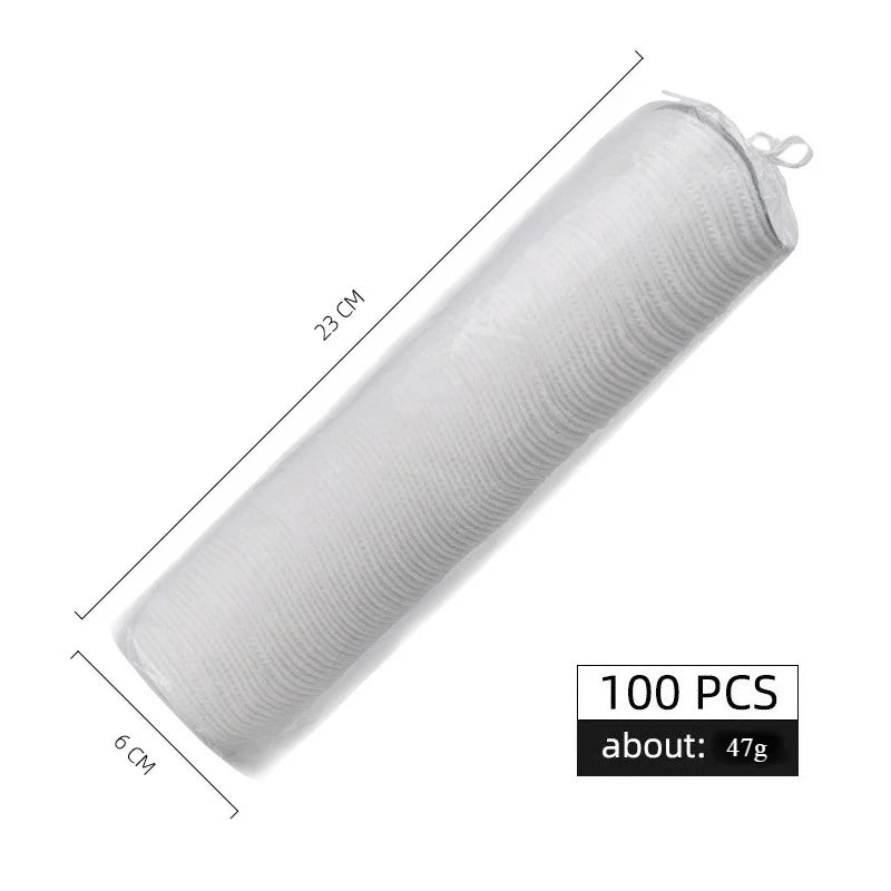 100/200/500PCS Disposable Cosmetic Wipes Nail Art Cleaning Round Pads Soft Daily Supplies Facial Cotton Makeup Remover Tool Qme