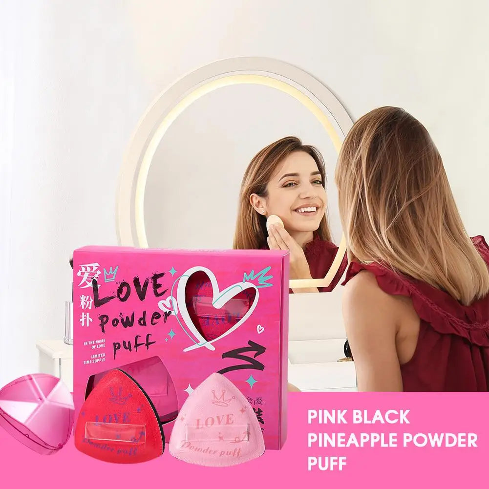 Dual-purpose Powder Puff Beauty Blender Sponge Triangle Makeup Face Qme