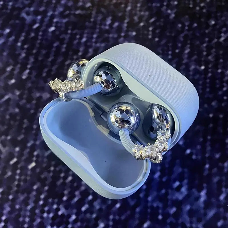 Little Star Earphone Clip Rhinestone Buckle Bluetooth Headset Holder Qme Default Title