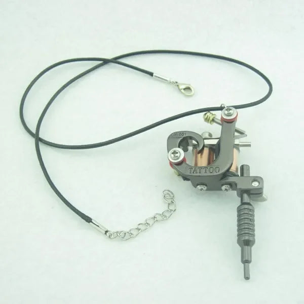 Men Charm Tattoo Machine Stainless Steel Jewelry Necklaces Pendant