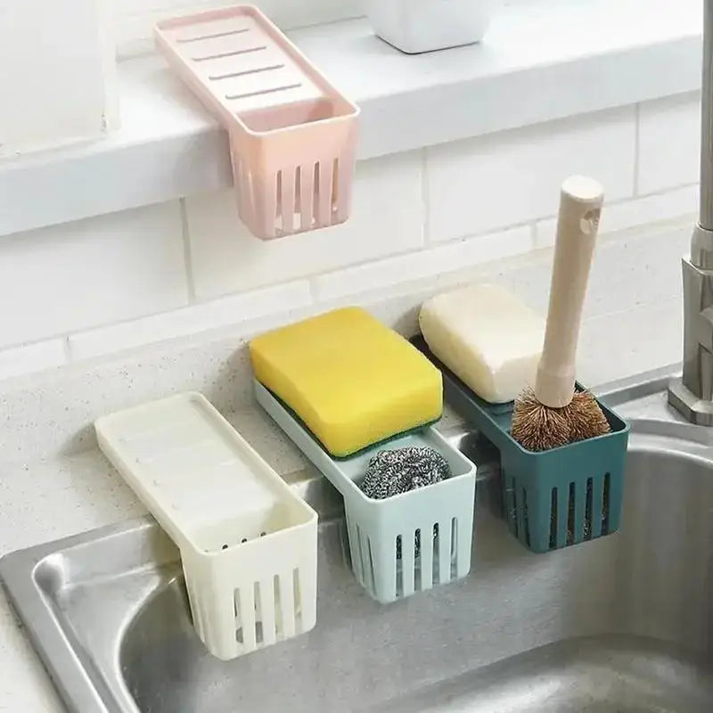 Kitchen Convenience Accessories Sink Shelf Suction Cup Sponge Drain Qme