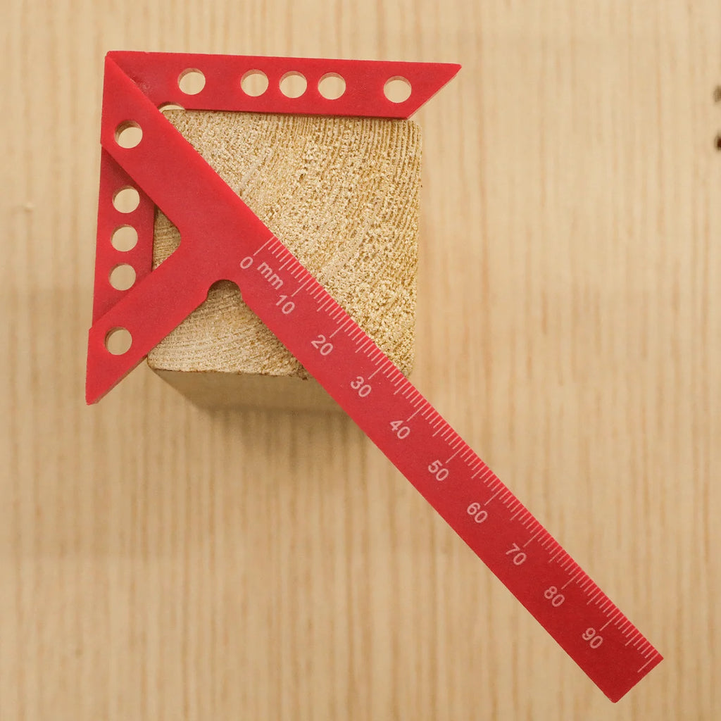 45/90 Degree Center Finder Measuring Ruler,Woodworking Angle Marking Tool,Carpenter Precision Scribe For Accurate Layout And DIY Qme