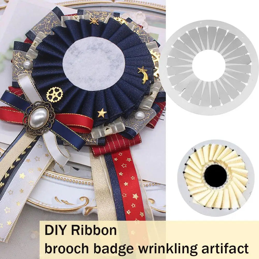 Crafting Template Clear Plastic Ribbon Flower Maker DIY Hobby Art Qme