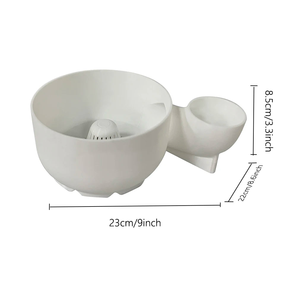 Portable Fruit Wash Bowl Vegetable Washer Fruit Food Washing Washing Spinner Cleaning Basket for Home Kitchen Draining Qme White L