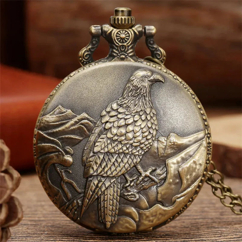 Bronze colored pocket watch animal series blind box Qme