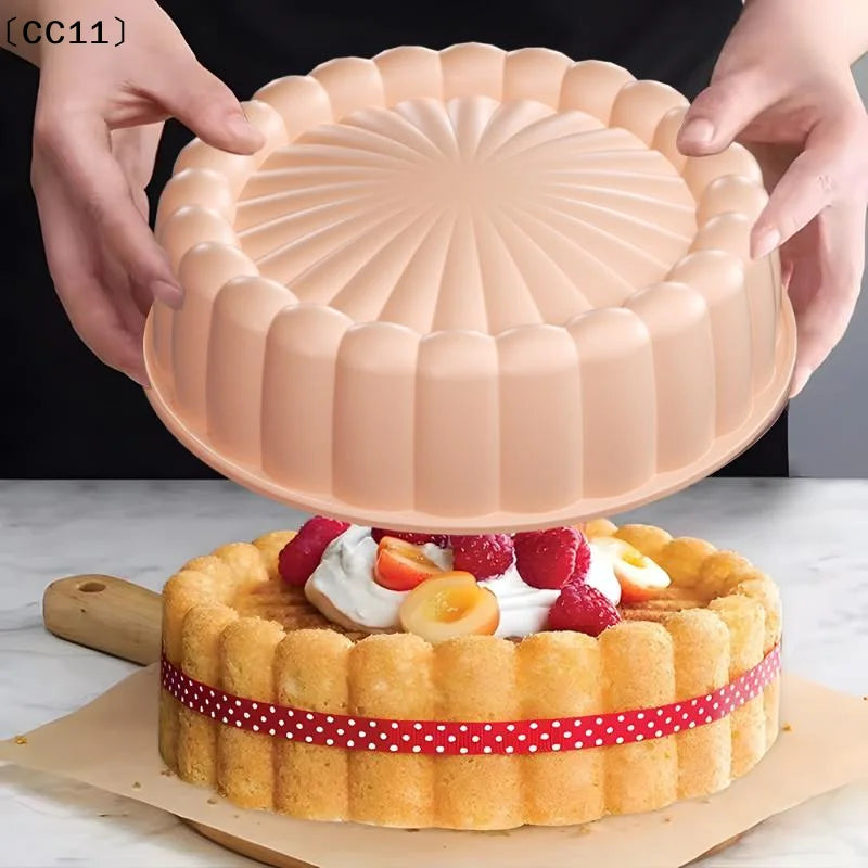 Charlotte Cake Pan Silicone Cheesecake Nonstick Round Baking Mold Qme