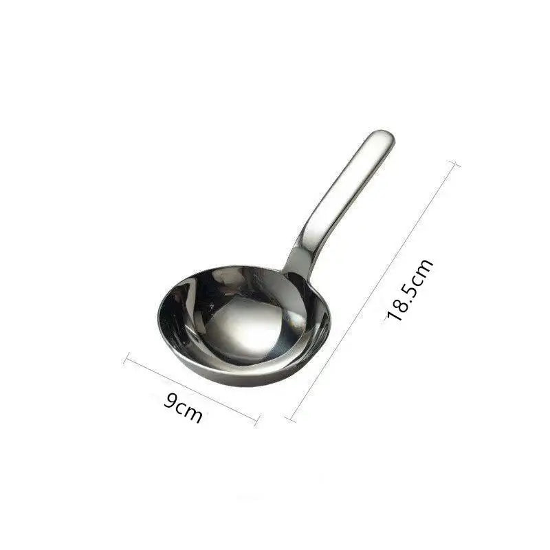 201 Stainless Steel Deepen Tablespoons Soup Ladle Short Handle Large Qme ONESIZE
