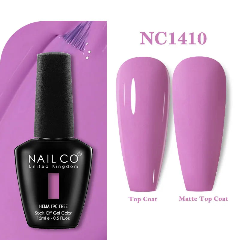 NAILCO Coat Base Gel Nail Polish Nails Art Semi Permanent Lacquer