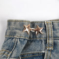 1 Pair Jeans Button Adjustable Clips Pant Skirts Waist Tightener Qme A