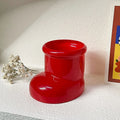 Red Boots Christmas Decor Pen Holder Multi-functional Desk Organizer Qme A1