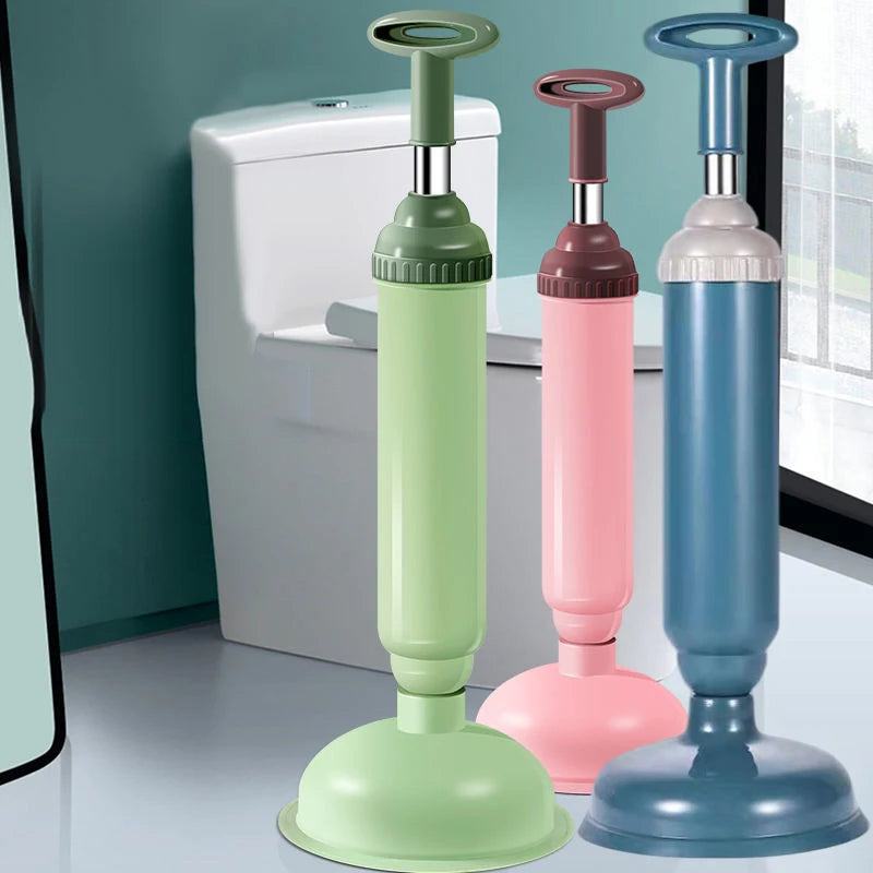 Toilet Plunger Powerful High-pressure Drain Suction Cups Unblocker Qme