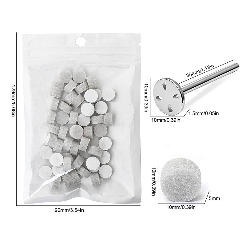 Self-adhesive Sponge Buffing Pads Replaceable Stainless Steel Disk Qme