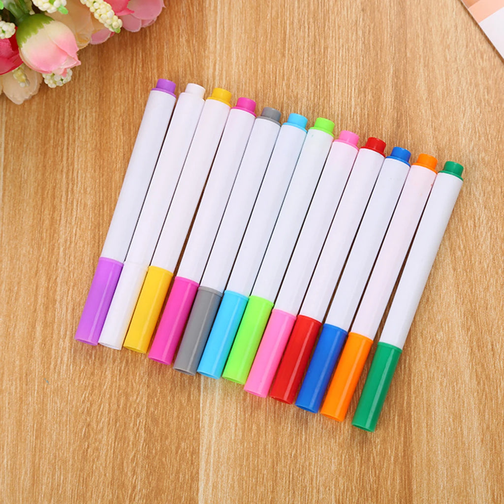 3-25Pcs/Set White/Colors Liquid Chalk Erasable Pen Marker For Glass Windows Electronic Blackboard Chalkboard Whiteboard Marker Qme