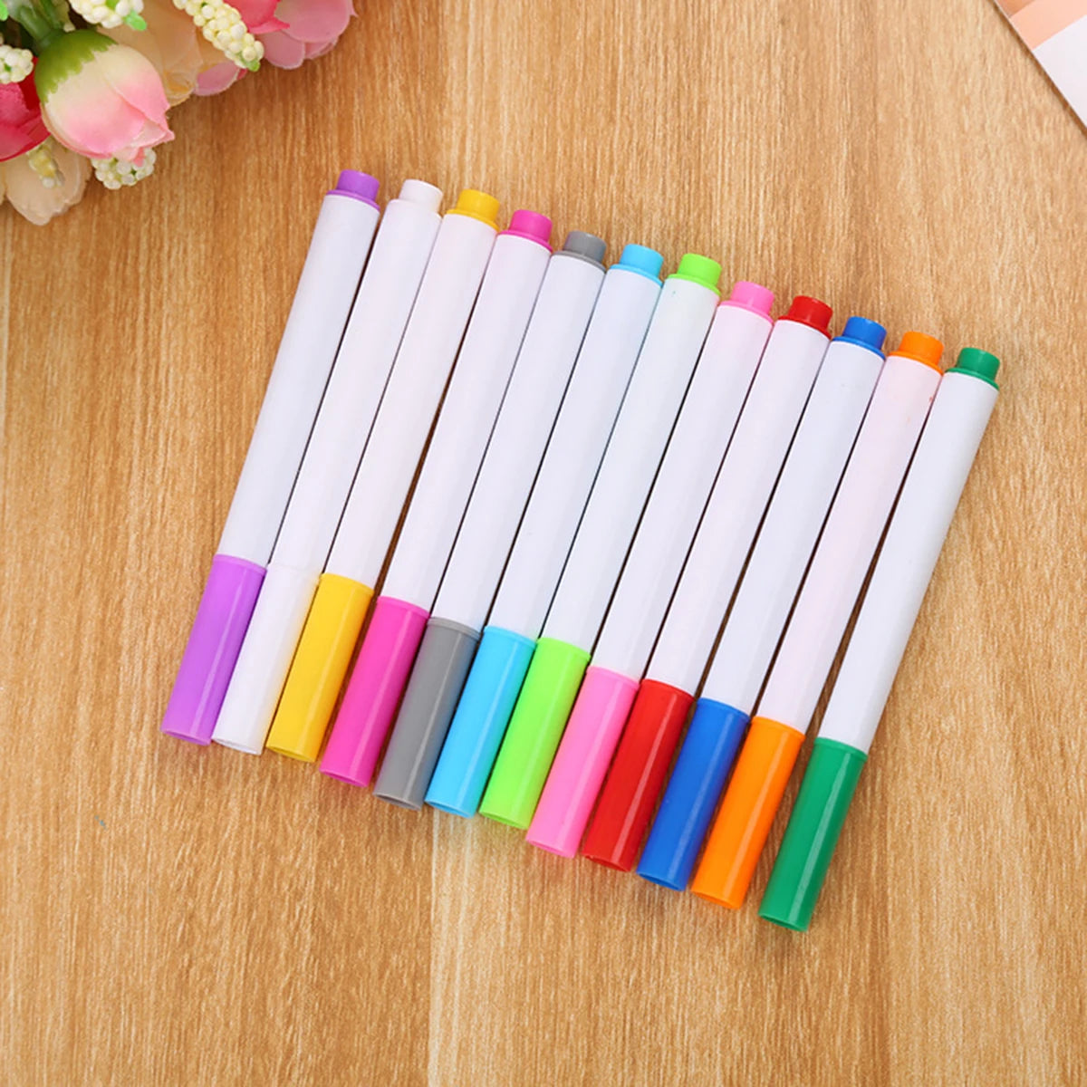 3-25Pcs/Set White/Colors Liquid Chalk Erasable Pen Marker For Glass Windows Electronic Blackboard Chalkboard Whiteboard Marker Qme