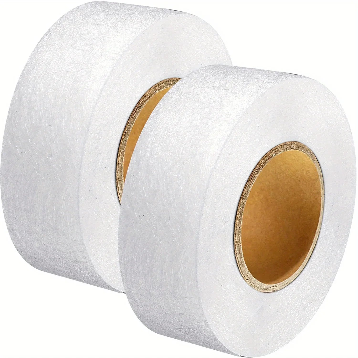1 Rolls Fabric Fusing Tape Adhesive Hem Tape Iron On Tape Each 1.5cm(White/Black, 70 Yards) Qme