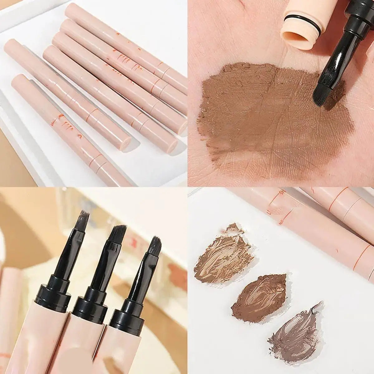 Double-ended Eyebrow Gel Waterproof Sweat-proof Smudge-proof Pencil Qme