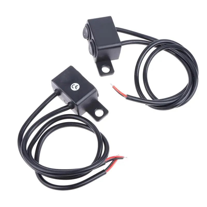 Push Light Off Button Waterproof Switch Motorcycle Switches Connector Qme