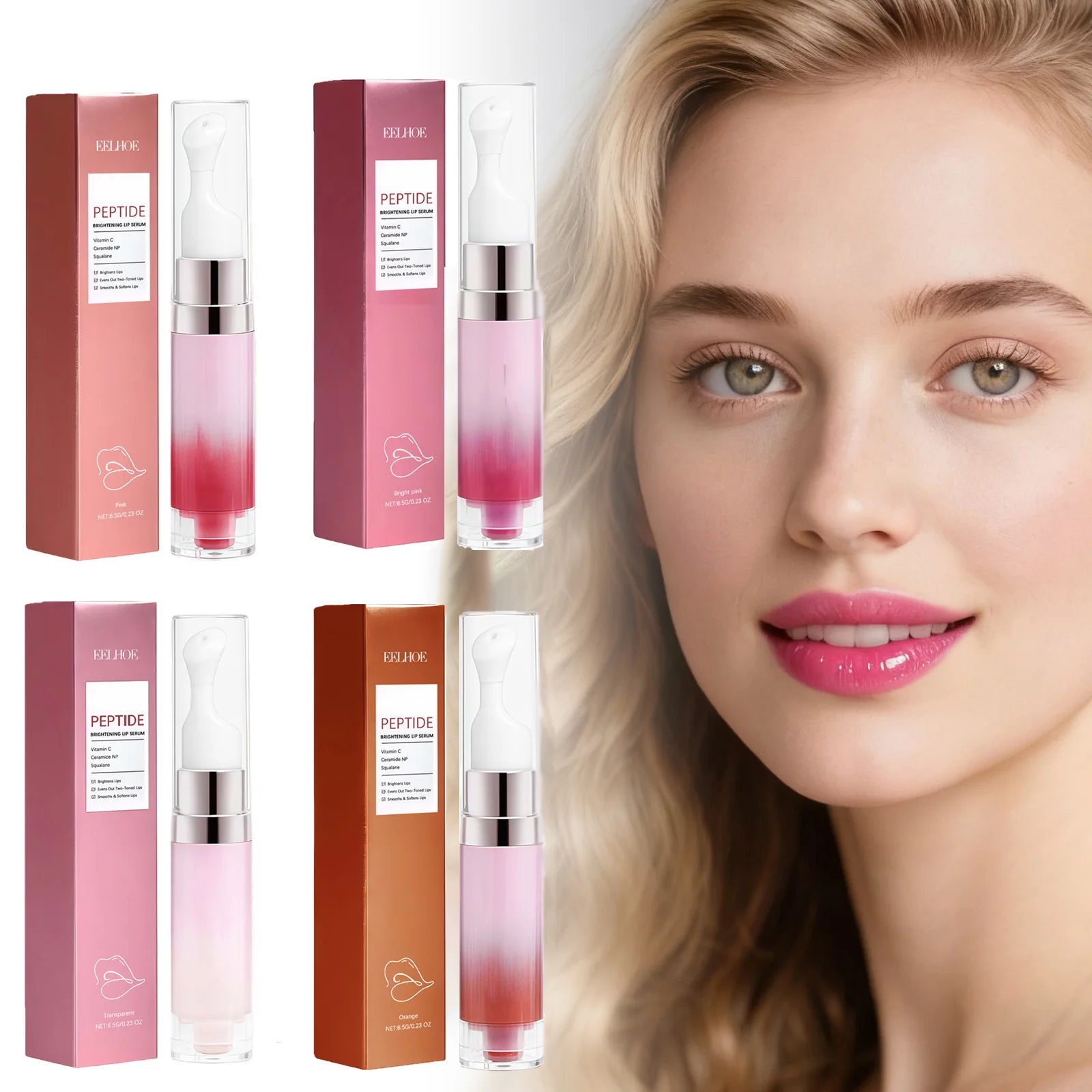 Hydrating Lip Serum Brightening Plumping Glossy Anti-Dryness Moisturizing Softening Smoothing Color Lips Cream All Day Comfort Qme