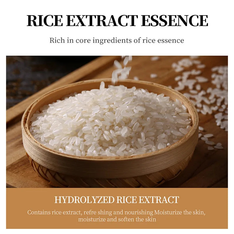 Travel Rice Pulp Sleeping Mask Moisturizes Absorbs Well Brightens Qme
