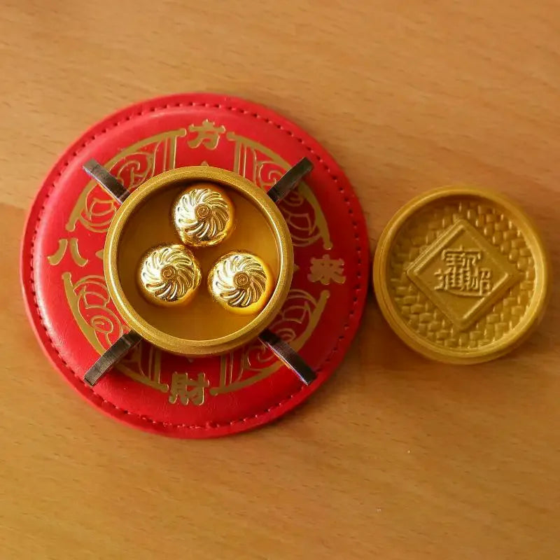 Chinese Feng Shui Golden Steamer Ornament And Lucky Golden Turtle, Bun, Perfect For Home Office Tabletop Good Luck Gift Qme
