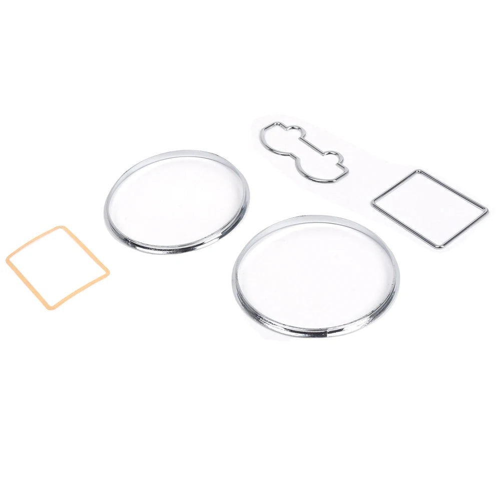 Chrome Gauge Cluster Bezel Silver Chrome Speedometer Dash Rings Bezel Trim for VW Golf MKIV 97-03 Jetta Bora MKIV 99-05 Qme
